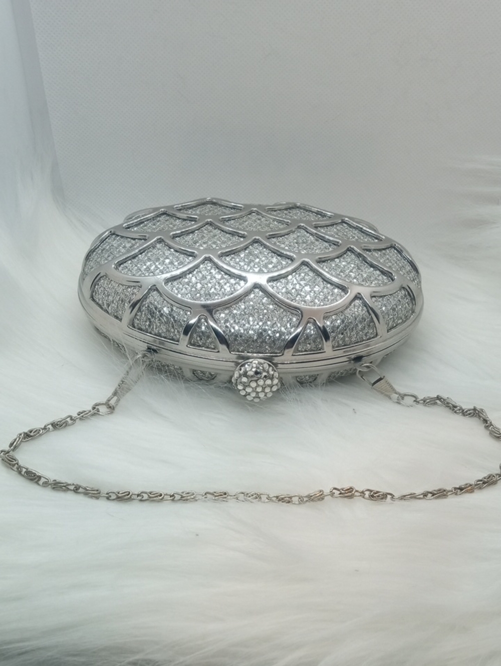 CHARMING CHARLIE METAL MINIWRISTKET/CLUTCH - Picture 4 of 9